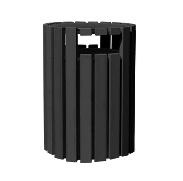 ROUND RECEPT W/RAINCAP BLACK 33 GAL